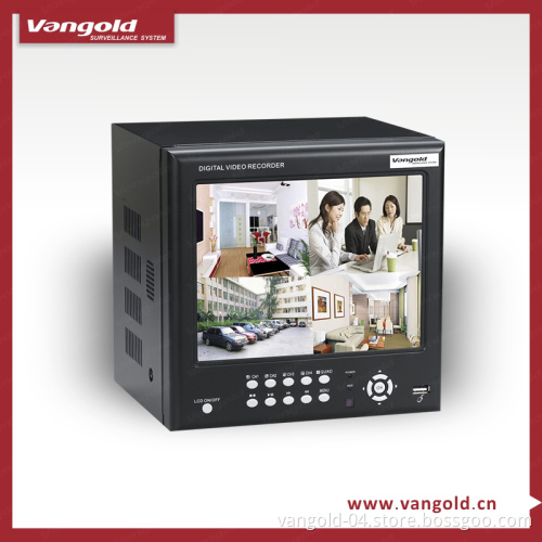 H. 264 4CH Embedded DVR with 8'' TFT Monitor (VG-H30804B)
